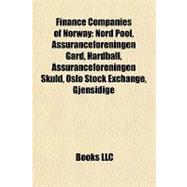Finance Companies of Norway : Nord Pool, Assuranceforeningen Gard, Hardball, Assuranceforeningen Skuld, Oslo Stock Exchange, Gjensidige