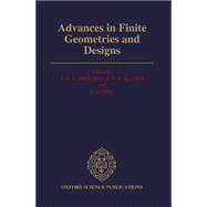 Advances in Finite Geometries and Designs Proceedings of the Third Isle of Thorns Conference 1990