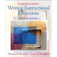 Gronlund's Writing Instructional Objectives