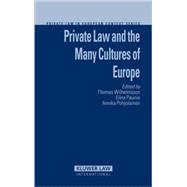 Private Law And Many Cultures Of Europe