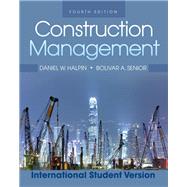 Construction Management, 4th Edition International Student version