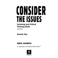 Consider The Issues Answer Key