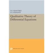 Qualitative Theory of Differential Equations,9780691625942