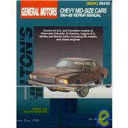 Chilton's General Motors: Chevy Mid-Size Cars : 1964-88 Repair Manual