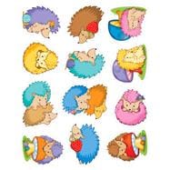 Happy Hedgehogs Shape Stickers
