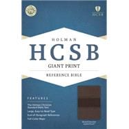 HCSB Giant Print Reference Bible, Brown/Chocolate LeatherTouch