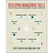 Developing Management Skills : What Great Managers Know and Do