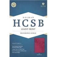 HCSB Giant Print Reference Bible, Pink LeatherTouch