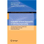 Evaluation of Novel Approaches to Software Engineering