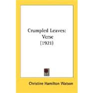 Crumpled Leaves : Verse (1921)