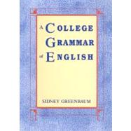 A College Grammar of English