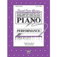 David Carr Glover Method for Piano Performance Level 3