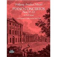 Piano Concertos Nos. 17-22 in Full Score