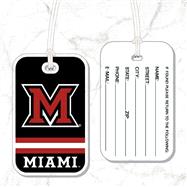 Bag Tag with M Logo Over Miami