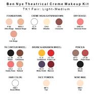 Ben Nye Theatrical Pro Makeup Kit: Fair Light/Medium Pro Makeup Kit TK1  (NON-RETURNABLE ITEM)