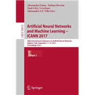 Artificial Neural Networks and Machine Learning – ICANN 2017