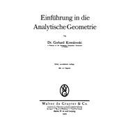 Einführung in Die Analytische Geometrie
