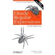 Oracle Regular Expressions Pocket Reference