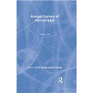 Annual Survey of African Law Cb: Volume One : 1967