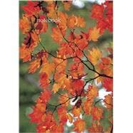 Lined Notebook: Autumn Leaf A 128-page fine-lined notebook