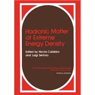 Hadronic Matter at Extreme Energy Density
