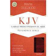KJV Large Print Personal Size Reference Bible, Classic Mahogany LeatherTouch