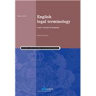 English Legal Terminology Legal Concepts in Language (Fourth edition)
