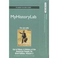 NEW MyHistoryLab Student Access Code Card for Out of Many Brief, Volume 2 (standalone)