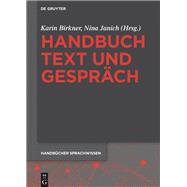 Handbuch Text und Gespräch