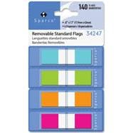Pop-Up Dispenser Page Flags - 140 x Assorted - 0.50