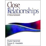 Close Relationships : A Sourcebook,9780761916062