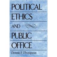 Political Ethics and Public Office