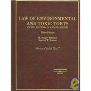 Law of Environmental And Toxic Torts