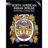 North American Indian Designs Stained Glass Coloring Book