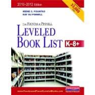 The Fountas and Pinnell Leveled Book List, K-8+ 2010-2012
