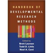 Handbook of Developmental Research Methods