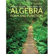 Algebra Form & Function 2E C w/WileyETXT Card Set