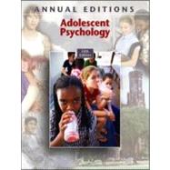 Annual Editions: Adolescent Psychology, 5/e,9780073516103