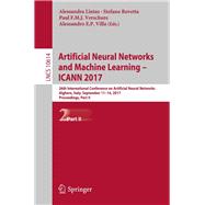 Artificial Neural Networks and Machine Learning – Icann 2017