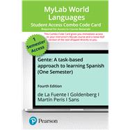 MyLab Spanish with Pearson eText -- Combo Access Card -- for Gente: A task-based approach to learning Spanish (Single Semester)