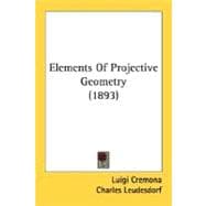 Elements Of Projective Geometry