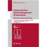 Human Interface and the Management of Information. Information and Knowledge Design
