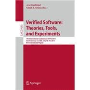 Verified Software Theories, Tools, and Experiments