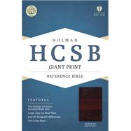 HCSB Giant Print Reference Bible, Saddle Brown LeatherTouch