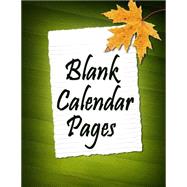 Blank Calendar Pages