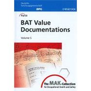 MAK-Collection for Occupational Health and Safety Pt. II : BAT Value Documentations