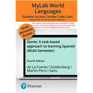 MyLab Spanish with Pearson eText -- Combo Access Card -- for Gente: A task-based approach to learning Spanish (Multi-Semester)