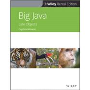 Big Java Late Objects [Rental Edition]