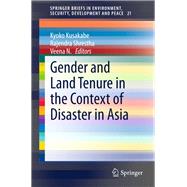 Gender and Land Tenure in the Context of Disaster in Asia