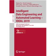 Intelligent Data Engineering and Automated Learning 2019